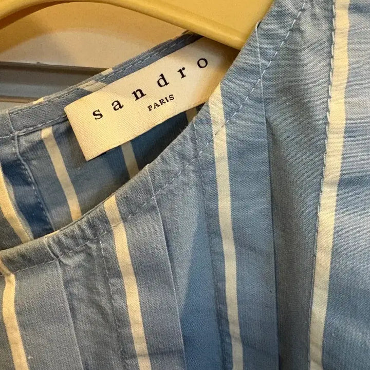 [SOLD OUT] Sandro 스트라이프 퍼프 블라우스