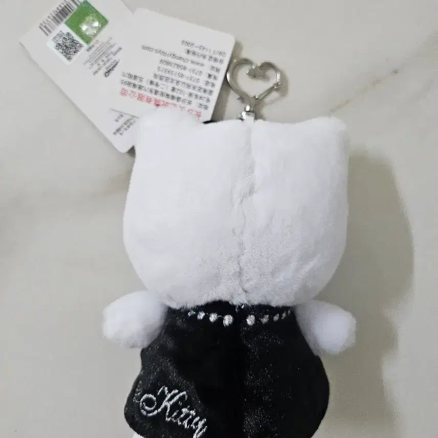 [BUNJANG] Sanrio Hello Kitty Doll Keyring / 산리오 화이트블랙 키티 인형 키링