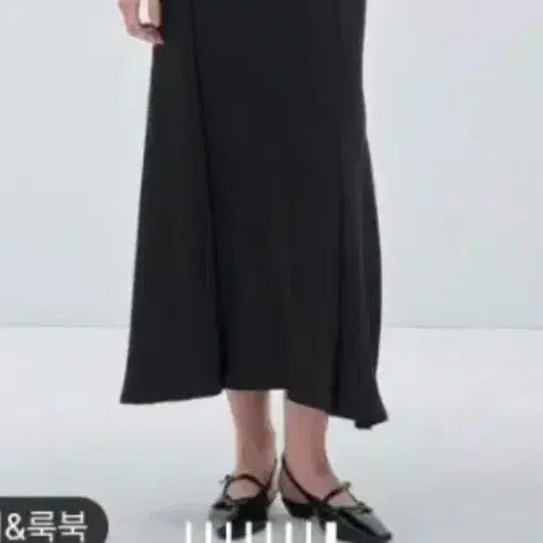 [BUNJANG] MINE Black Midi Long Skirt / 한섬 2025MINE 블랙 롱 스커트 새상품