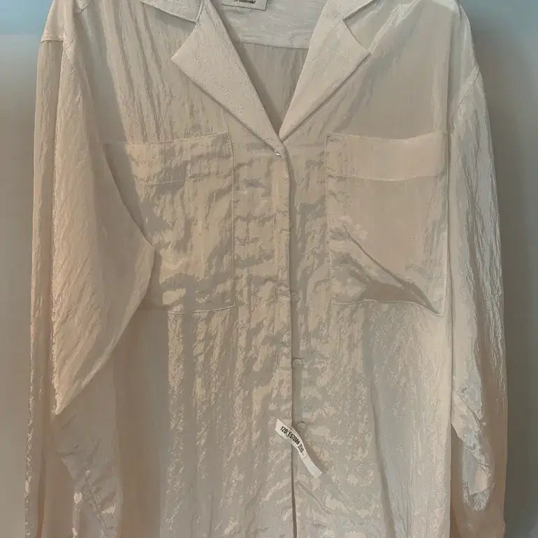 [BUNJANG] Ribbonbit Maze Pocket Blouse - Ivory / 리본빛 메이즈 포켓 블라우스 / 아이보리