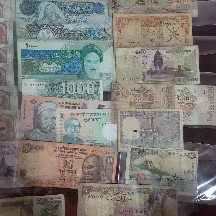 [BUNJANG] World Banknotes Collection (25 Bills) / 다양한 국가 사용제 지폐25장