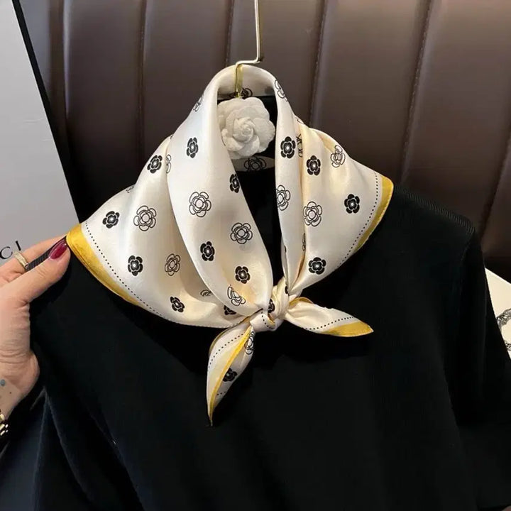 [BUNJANG] Daily Petit Scarf Black Dot Polyester / 데일리쁘띠 스카프