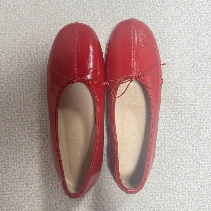 [BUNJANG] Understanding Red Handmade Leather Flat Shoes / 언더스탠딩 레드 수제화 플랫슈즈 단화 핸드메이드 240 이태리 소가죽