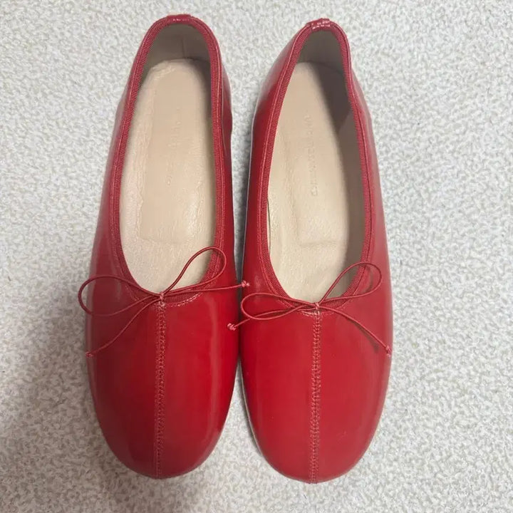 [BUNJANG] Understanding Red Handmade Leather Flat Shoes / 언더스탠딩 레드 수제화 플랫슈즈 단화 핸드메이드 240 이태리 소가죽