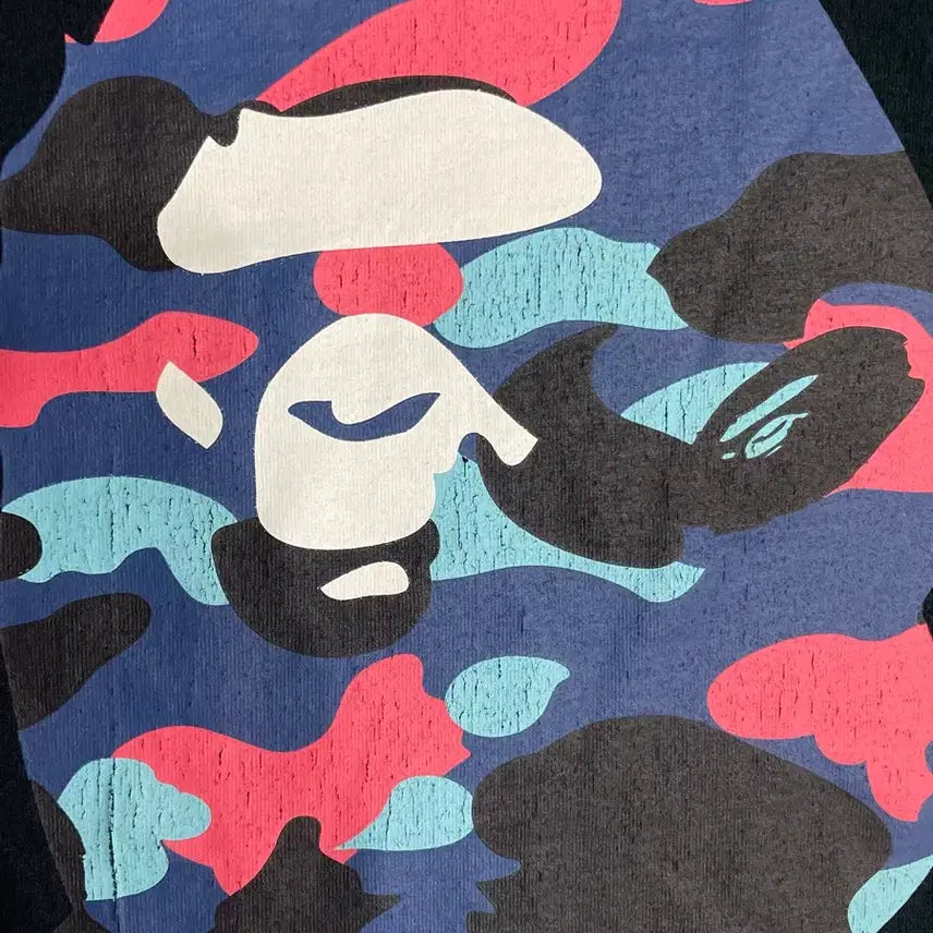 [BUNJANG] BAPE Camo Big Head T-Shirt / 베이프 카모 사루 빅 헤드 반팔 티셔츠