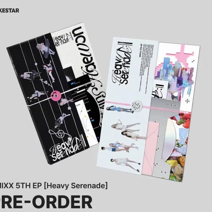 [BUNJANG] NMIXX Heavy Serenade Album Bundle Set / 메이크스타 엔믹스 Heavy Serenade 앨범6장 +특전포카6장
