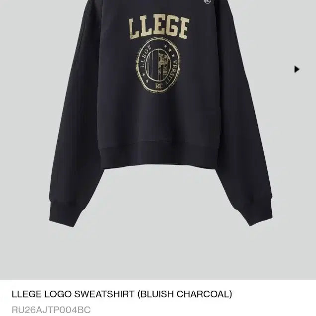 [BUNJANG] RECTO Logo Sweatshirt Charcoal (S) / RECTO 렉토 로고 맨투맨 차콜 (s사이즈)