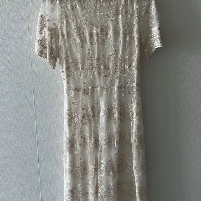 [BUNJANG] Bridal Shower Lace Long Dress / 브라이덜샤워 원피스