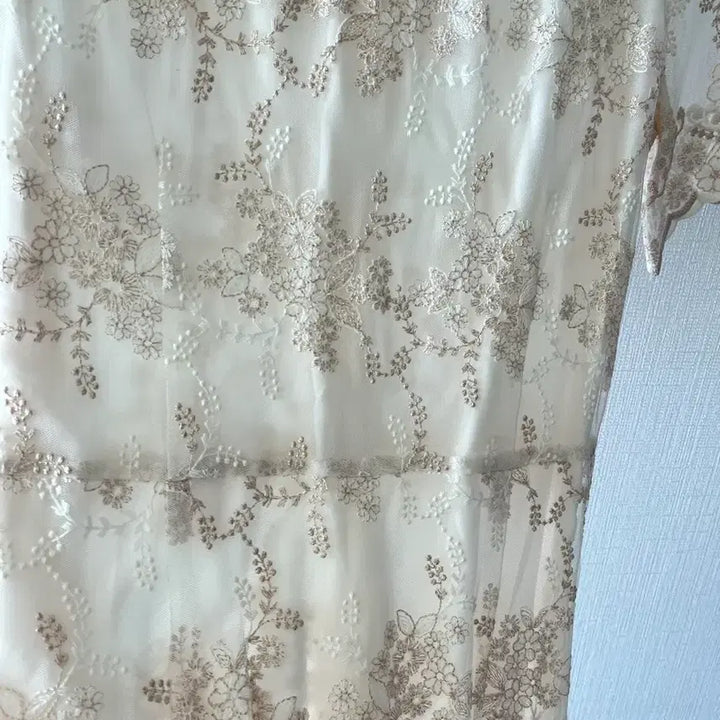 [BUNJANG] Bridal Shower Lace Long Dress / 브라이덜샤워 원피스