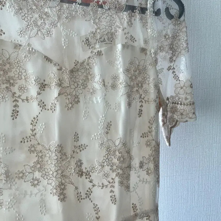 [BUNJANG] Bridal Shower Lace Long Dress / 브라이덜샤워 원피스