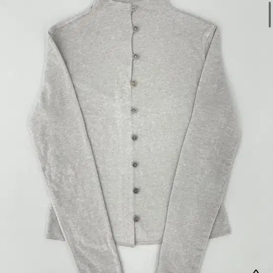 [BUNJANG] TheHouseRue Button High Neck Top / 더하우스류 버튼 하이넥 탑