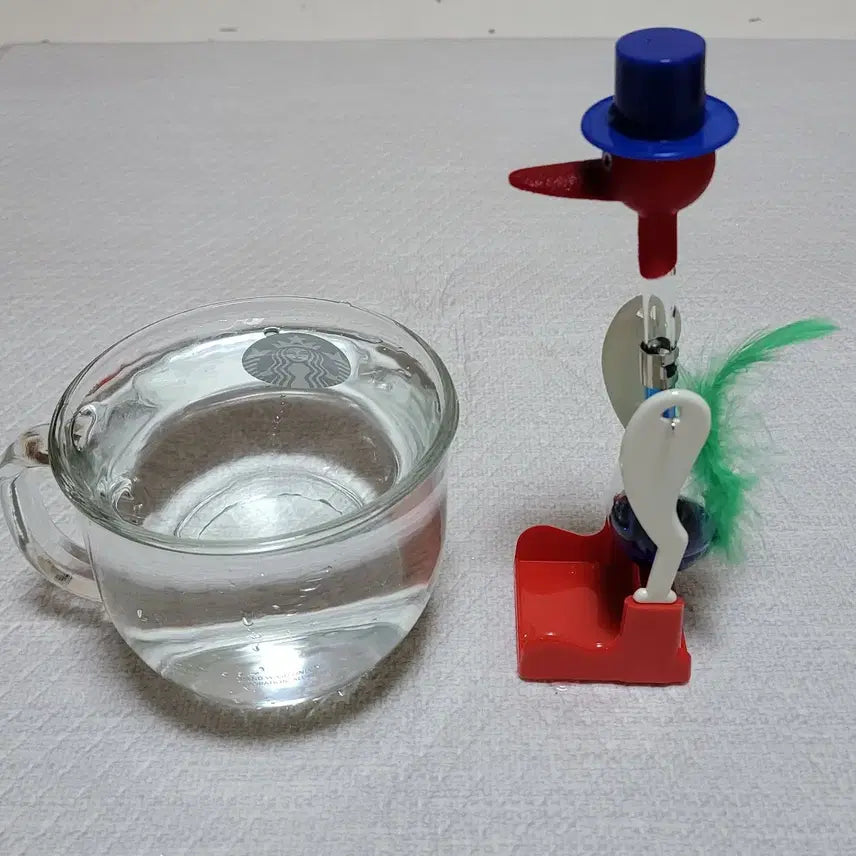 [BUNJANG] Drinking Lucky Bird Toy / 물 먹는 새 과학 장난감 고전 완구