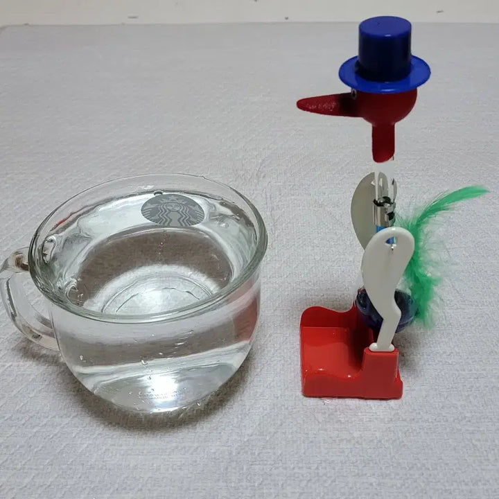 [BUNJANG] Drinking Lucky Bird Toy / 물 먹는 새 과학 장난감 고전 완구