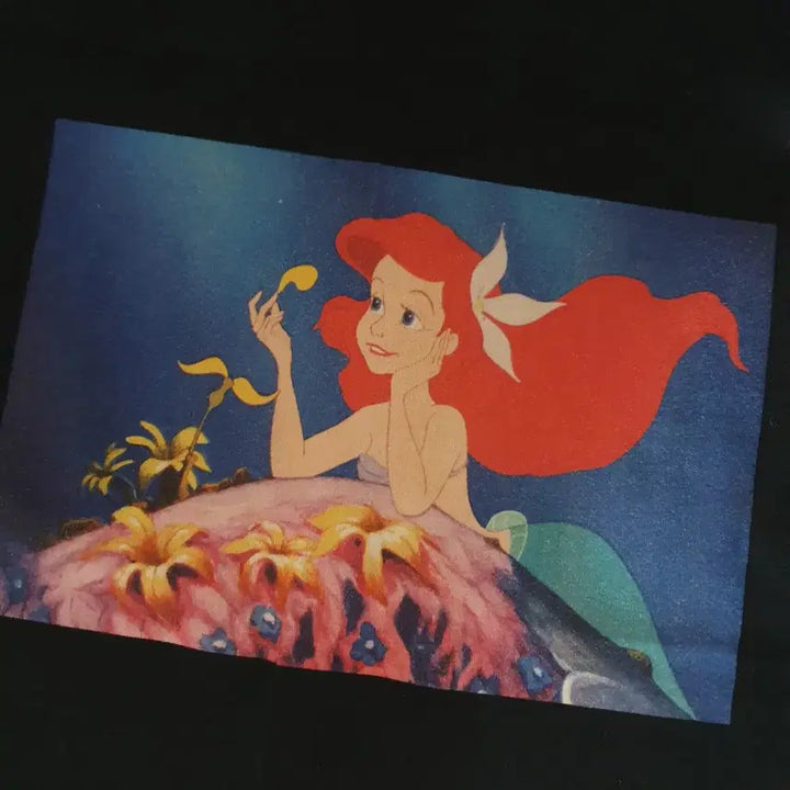 [BUNJANG] SPAO Disney Princesses (The Little Mermaid, Snow White) Printing T-Shirts Set Size S / (미착용)2종일괄 S 스파오 디즈니 인어공주.백설공주 프린팅 티셔츠