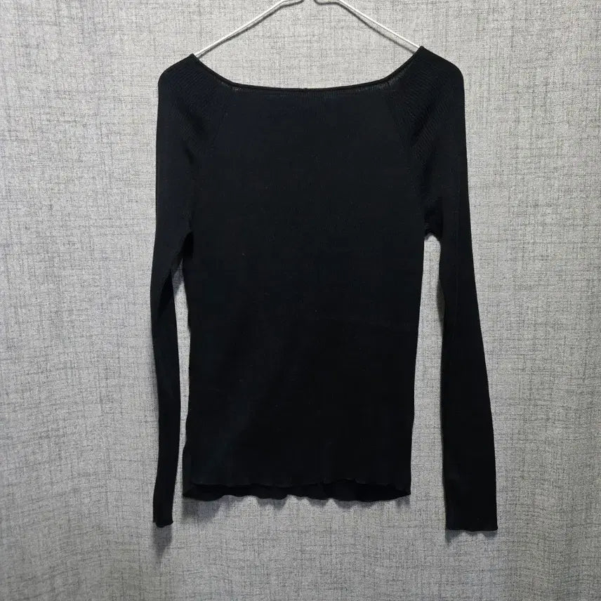 [BUNJANG] COS Black V-Neck Long Sleeve Knit M / 코스 쫀쫀티 블랙 V넥 긴팔 니트 m