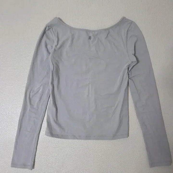 [SOLD OUT] 무신사 러닝하이 레터링 슬림 L/S 티 그레이