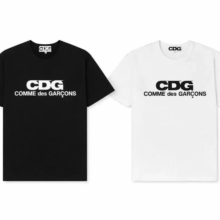 [BUNJANG] CDG Comme des Garcons Short Sleeve T-shirt / CDG 꼼데가르송 반팔 티셔츠 블랙/화이트