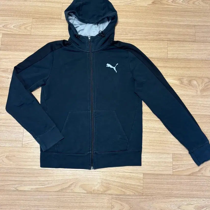 [BUNJANG] Puma Charcoal Grey Hooded Zip-Up Jacket / (옷장정리중)푸마 후드집업