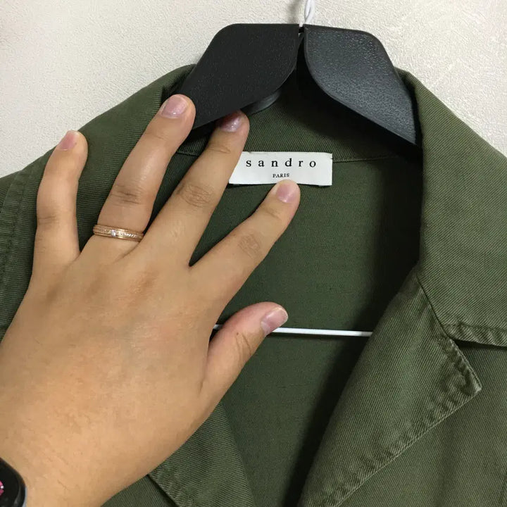 [BUNJANG] Sandro Khaki Oversized Jacket / SANDRO 산드로 야상 자켓 36