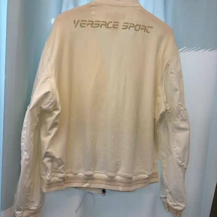 [BUNJANG] Versace Sports White Bomber Jacket / 베르사체 스포츠 화이트 봄버 자켓