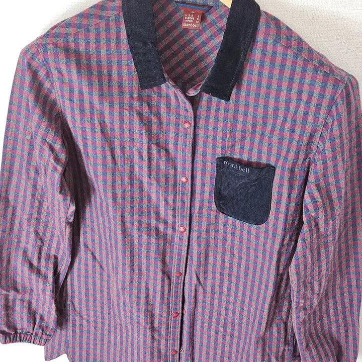 [BUNJANG] Montbell Flannel Suede Button Shirt Jacket M (95) / montbell 몽벨 플란넬 빈티지 마멜 버튼셔츠 자켓 스웨이드 M 95