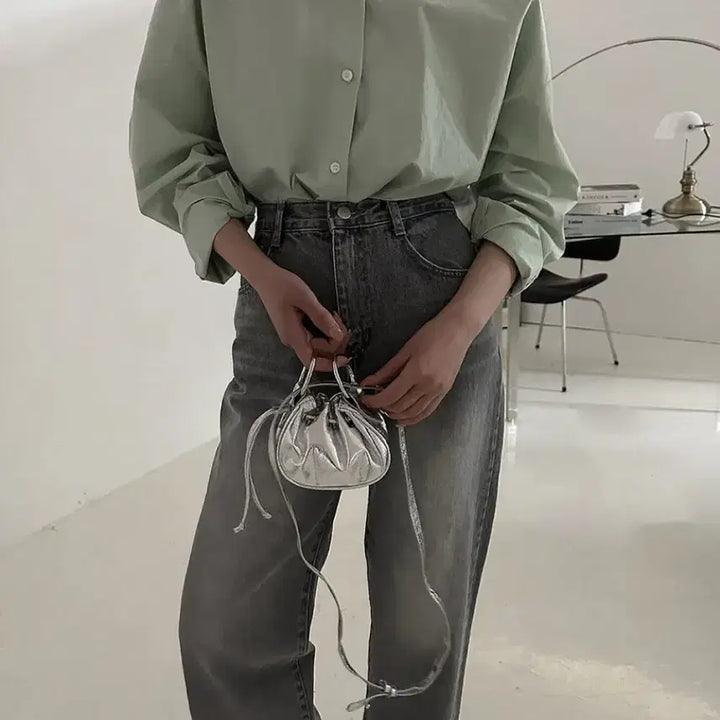 [BUNJANG] Micro Mini Drawstring Crossbody Bag / 마이크로 미니 복조리 크로스백