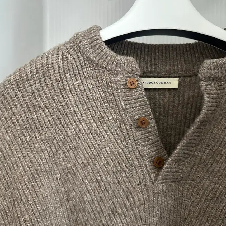 [BUNJANG] Brown Knit Cardigan / 니트 가디건 브라운