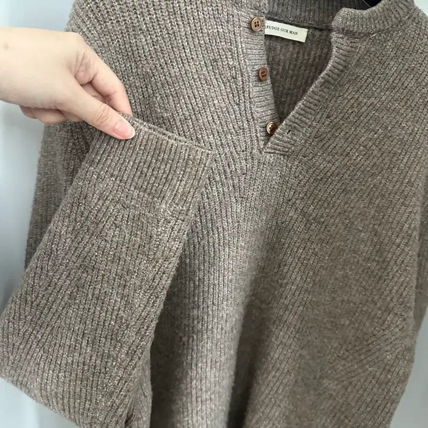 [BUNJANG] Brown Knit Cardigan / 니트 가디건 브라운