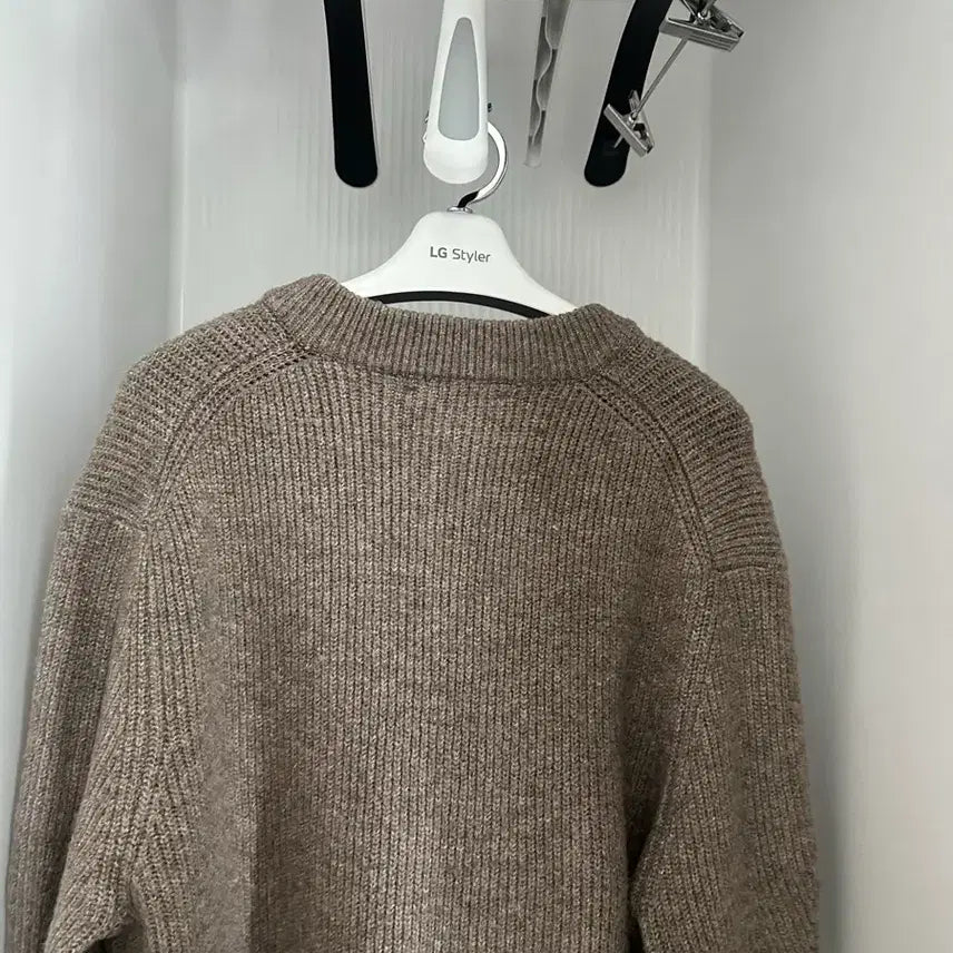[BUNJANG] Brown Knit Cardigan / 니트 가디건 브라운