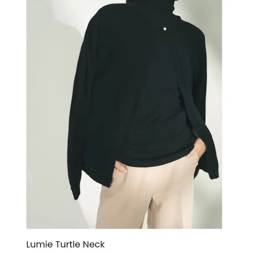 [SOLD OUT] 블랑쇼 르미에르메 터틀넥 니트 블랙 s