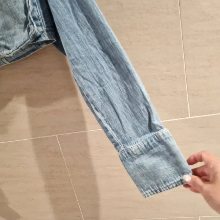 [SOLD OUT] 자라 크롭 청자켓 데님 셔츠