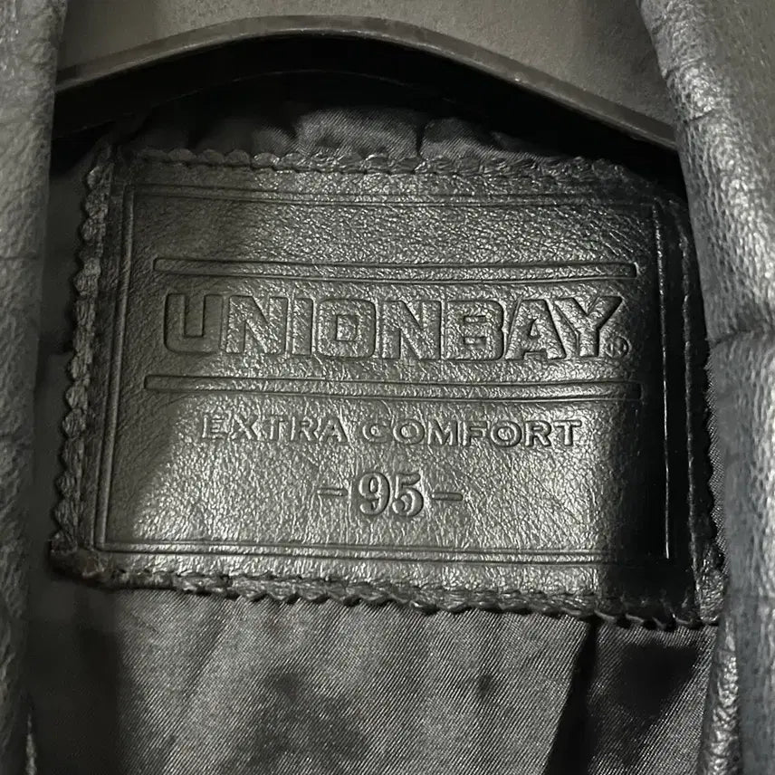 [BUNJANG] Unionbay Leather Bomber Jacket / 유니온베이 소가죽 봄버 자켓