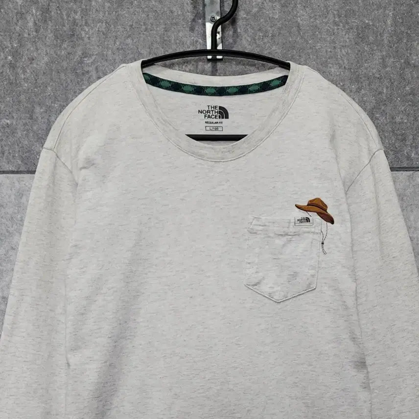 [SOLD OUT] 노스페이스 남성 포켓 긴팔 티셔츠 (사이즈 L/100)