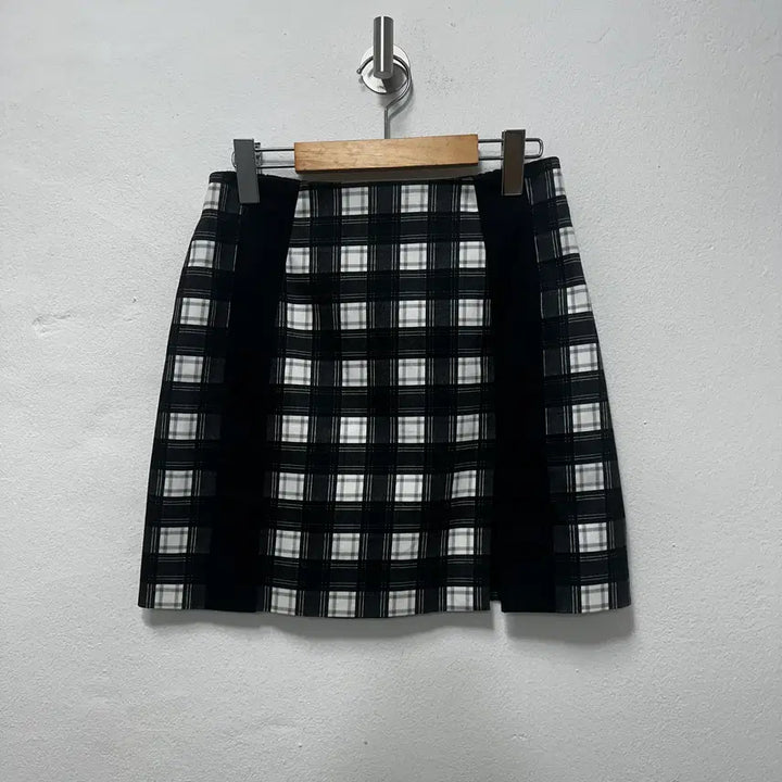 [BUNJANG] Carven Check Mini Skirt / 까르뱅 체크 미니 스커트