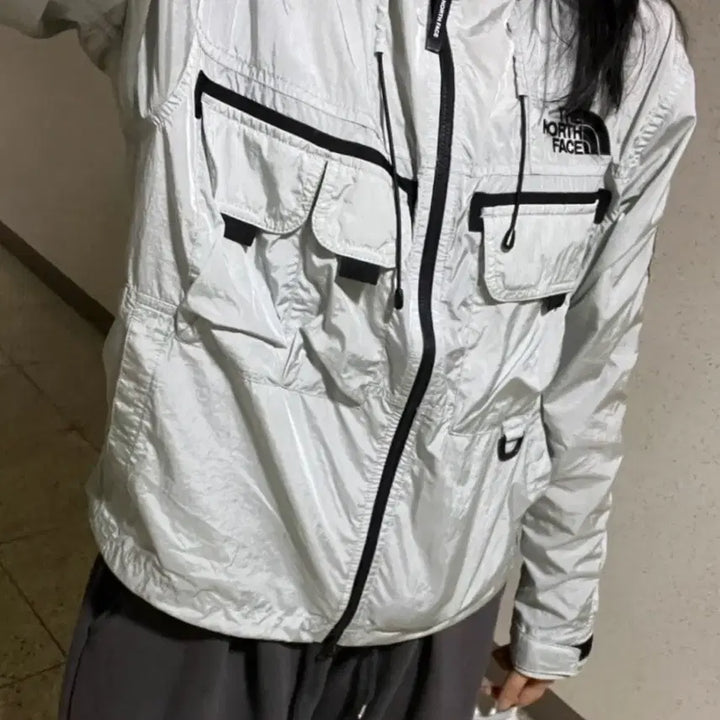 [SOLD OUT] 노스페이스 쉘든 자켓 쿨그레이 S 바람막이
