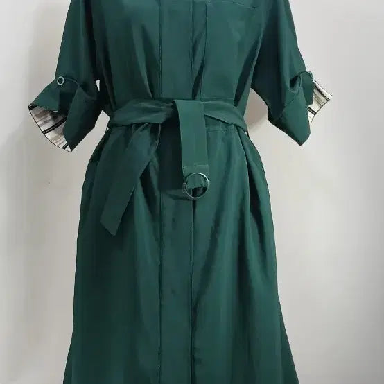 [BUNJANG] The Izzat Belted Green Dress / 더아이잗 벨트  원피스 그린