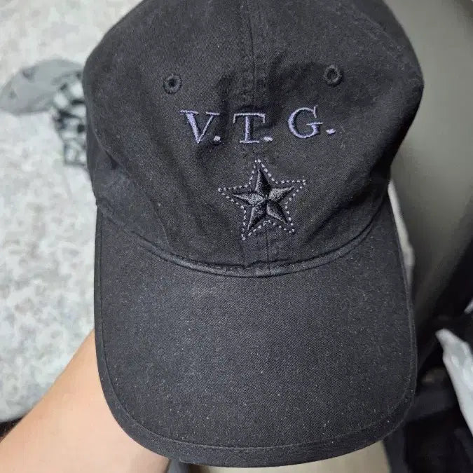 [BUNJANG] Hatching Room VTG Star Cap Washed Black / [Free] 해칭룸 VTG Star Cap Washed Black