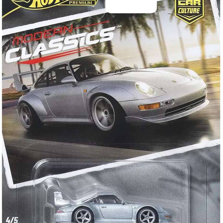 [BUNJANG] Hot Wheels Premium Porsche 911 (993) GT2 1:64 Scale Silver / 1:64 핫휠 프리미엄 포르쉐 911 (993) GT2