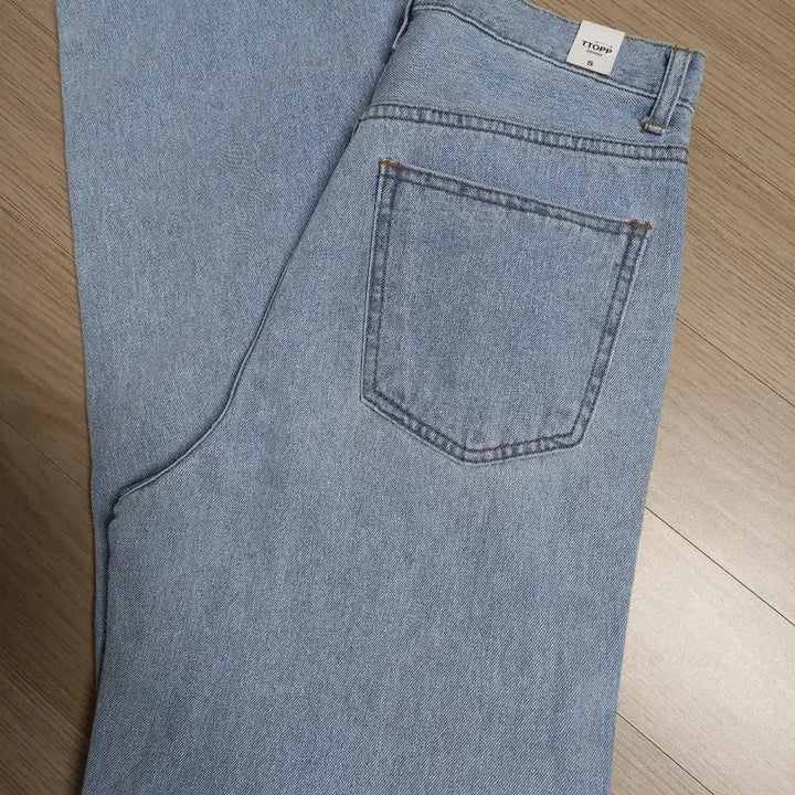 [BUNJANG] Denim Wide Pants / 연청 데님 와이드 팬츠