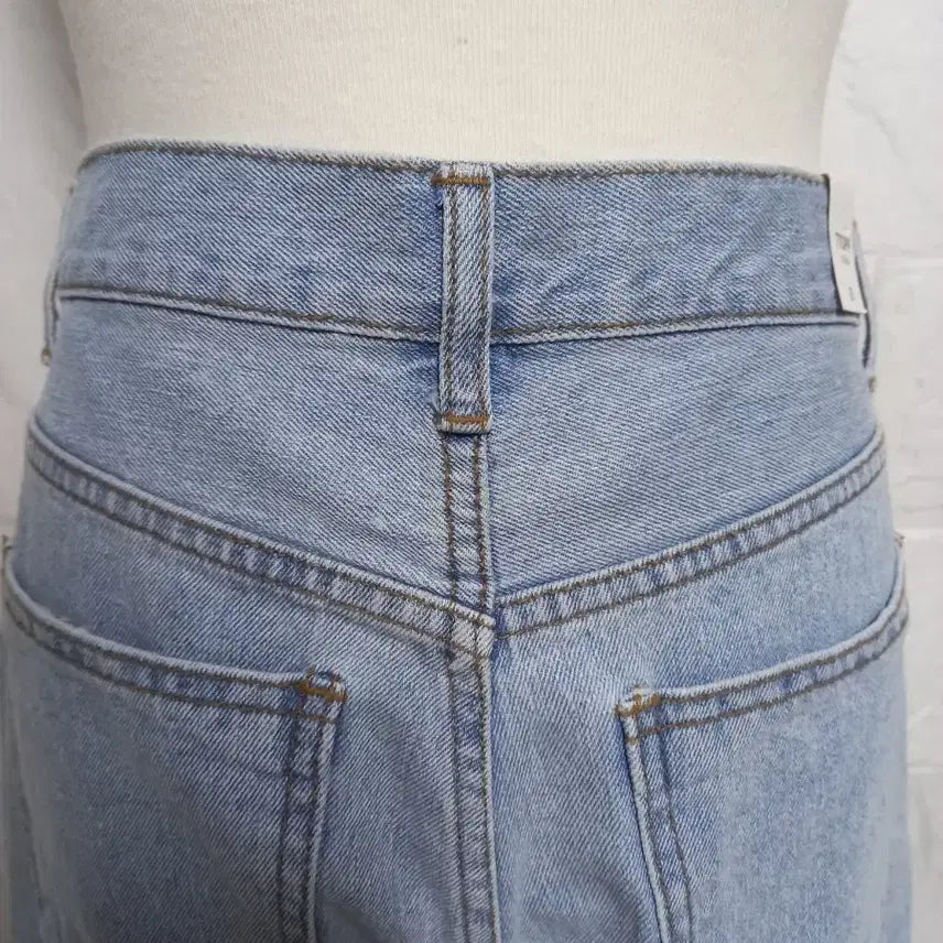 [BUNJANG] Denim Wide Pants / 연청 데님 와이드 팬츠