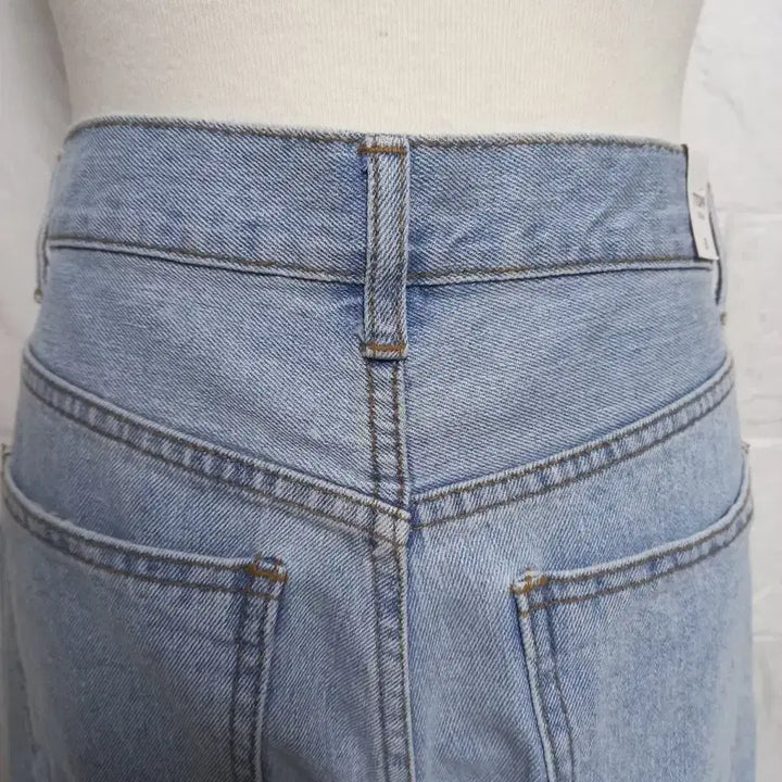 [BUNJANG] Denim Wide Pants / 연청 데님 와이드 팬츠