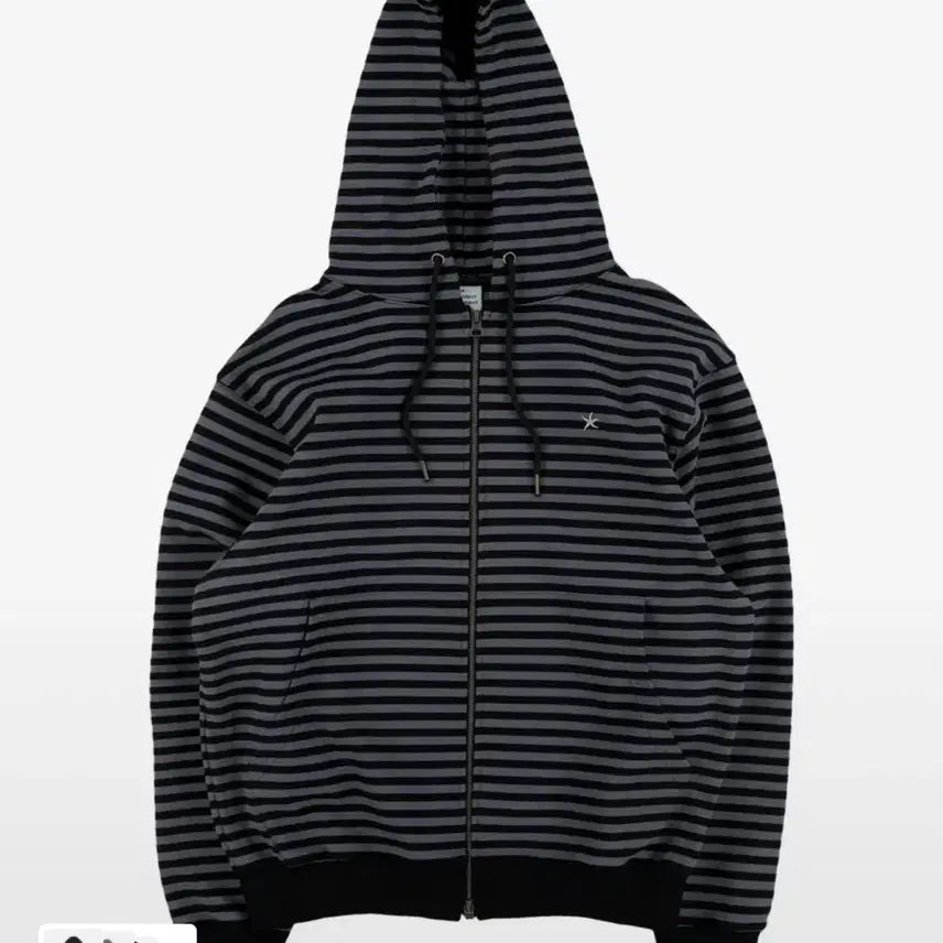 [SOLD OUT] 더콜디스트모먼트 후드집업 TCM stripe hooded zip-up