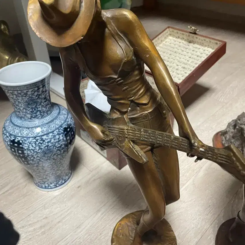 [BUNJANG] Bronze Floor Lamp 43cm / 높이 43 배이직기타브론즈 9만