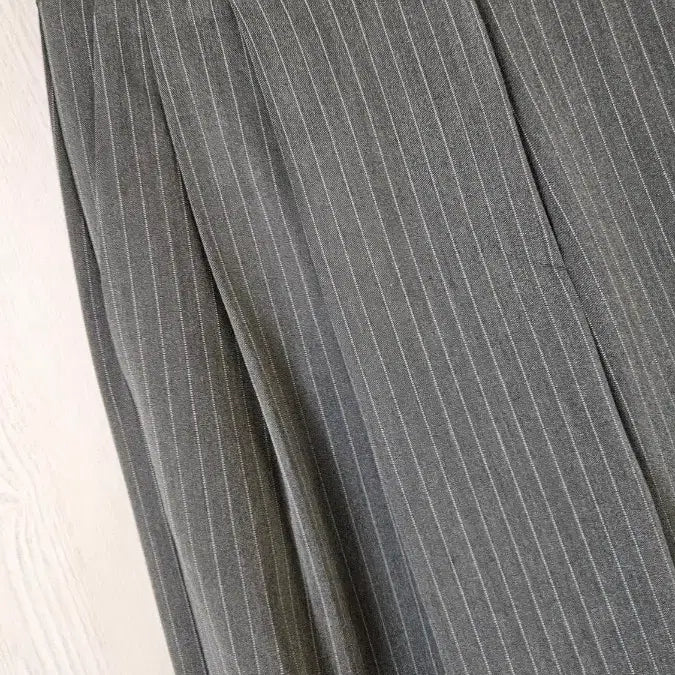 [BUNJANG] Wide Tucked Stripe Slacks / 와이드 핀턱 슬랙스 새상품