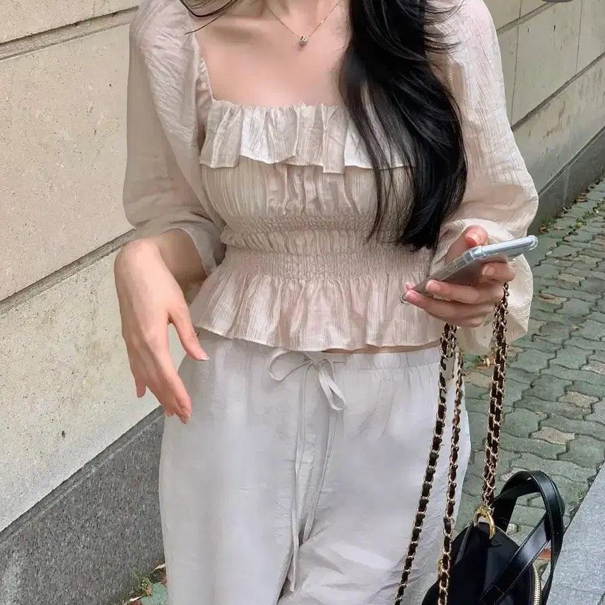 [BUNJANG] 르브아 비앙코 Blouse / (급처)르브아 비앙코 블라우스