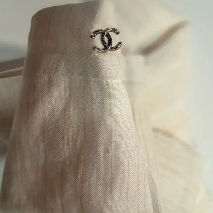 [BUNJANG] Chanel Striped Tucked Shorts / 샤넬 스트라이프  팬츠