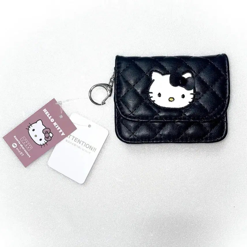 [BUNJANG] Hello Kitty Pink Quilted Card Wallet / 헬로키티 핑크 퀼팅 카드지갑 로리즈팜 미퍼센트