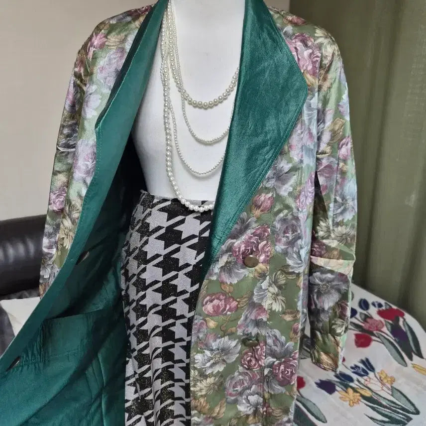 [BUNJANG] Reversible Silket Jacquard Trench Jacket / 고퀄라인 리버시블 실켓자가드 트렌치자켓