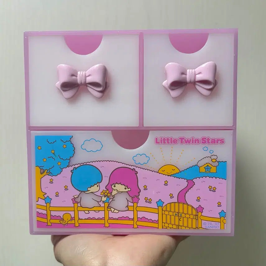 [SOLD OUT] 고전 키키라라 서랍장 리틀트윈스타 보관함 케이스 미니 수납함