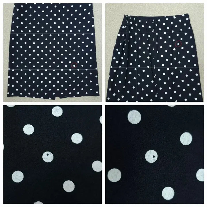 [BUNJANG] Bongbly H-Line Skirt / (F)bongbly 여성 H라인 스커트 뒷밴딩 도트 F13W3018
